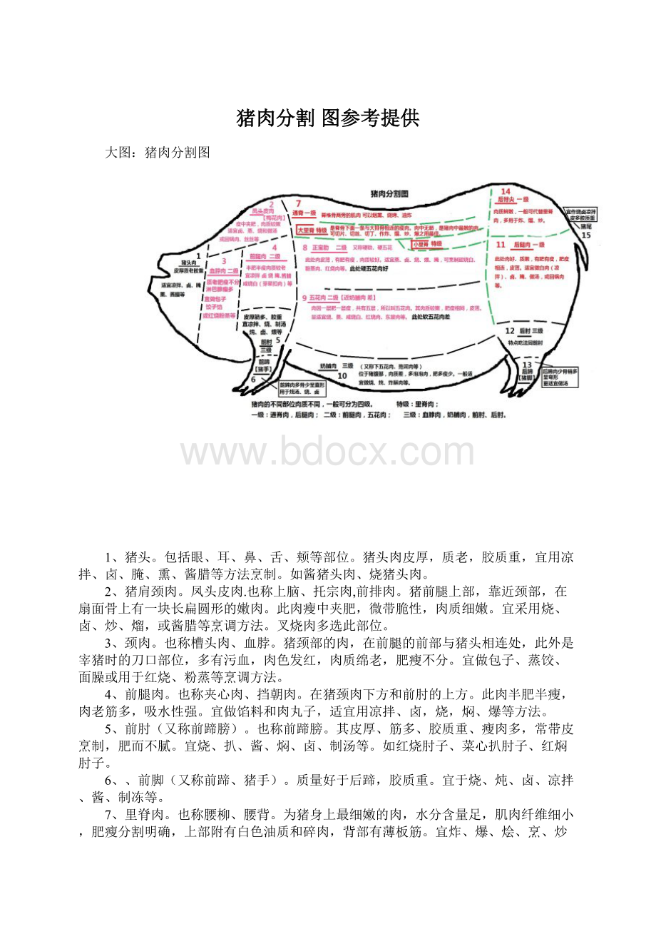 猪肉分割 图参考提供.docx_第1页