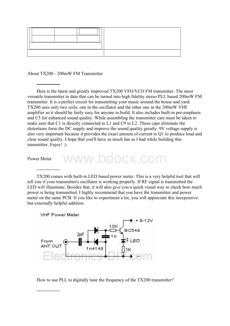 DIYFM发射机200mW.docx_第2页