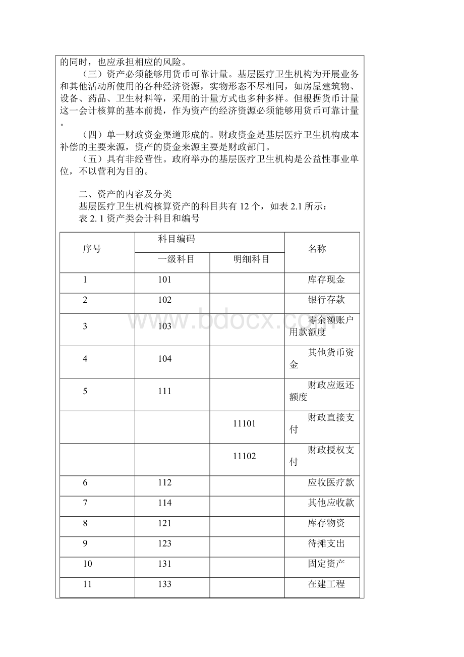 新基层医疗卫生机构会计制度概述Word文件下载.docx_第3页