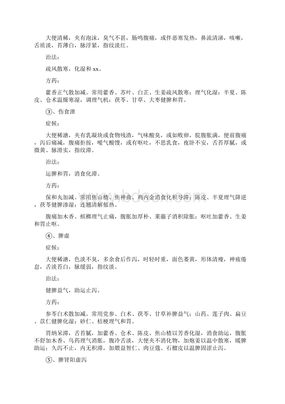 泄泻中医诊疗方案.docx_第3页