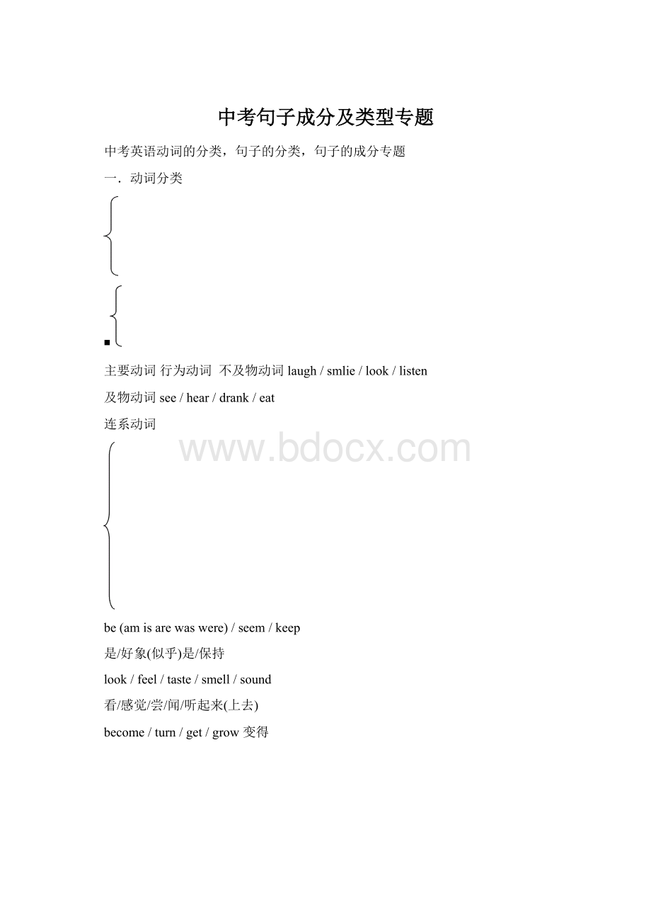 中考句子成分及类型专题Word格式文档下载.docx_第1页