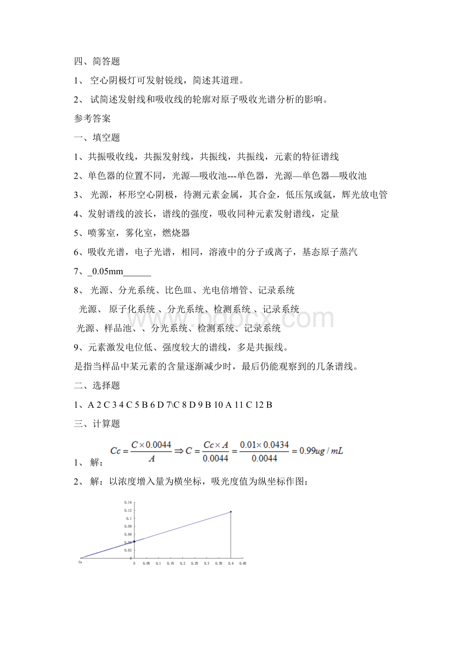 仪器分析原子吸收习题及参考答案.docx_第3页