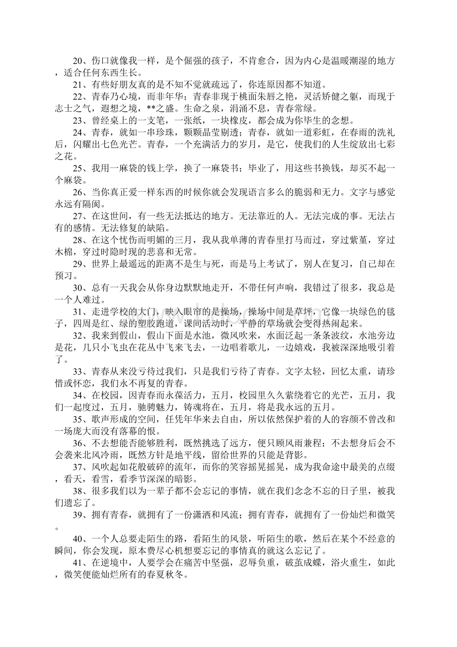 唯美句子校园Word格式文档下载.docx_第2页