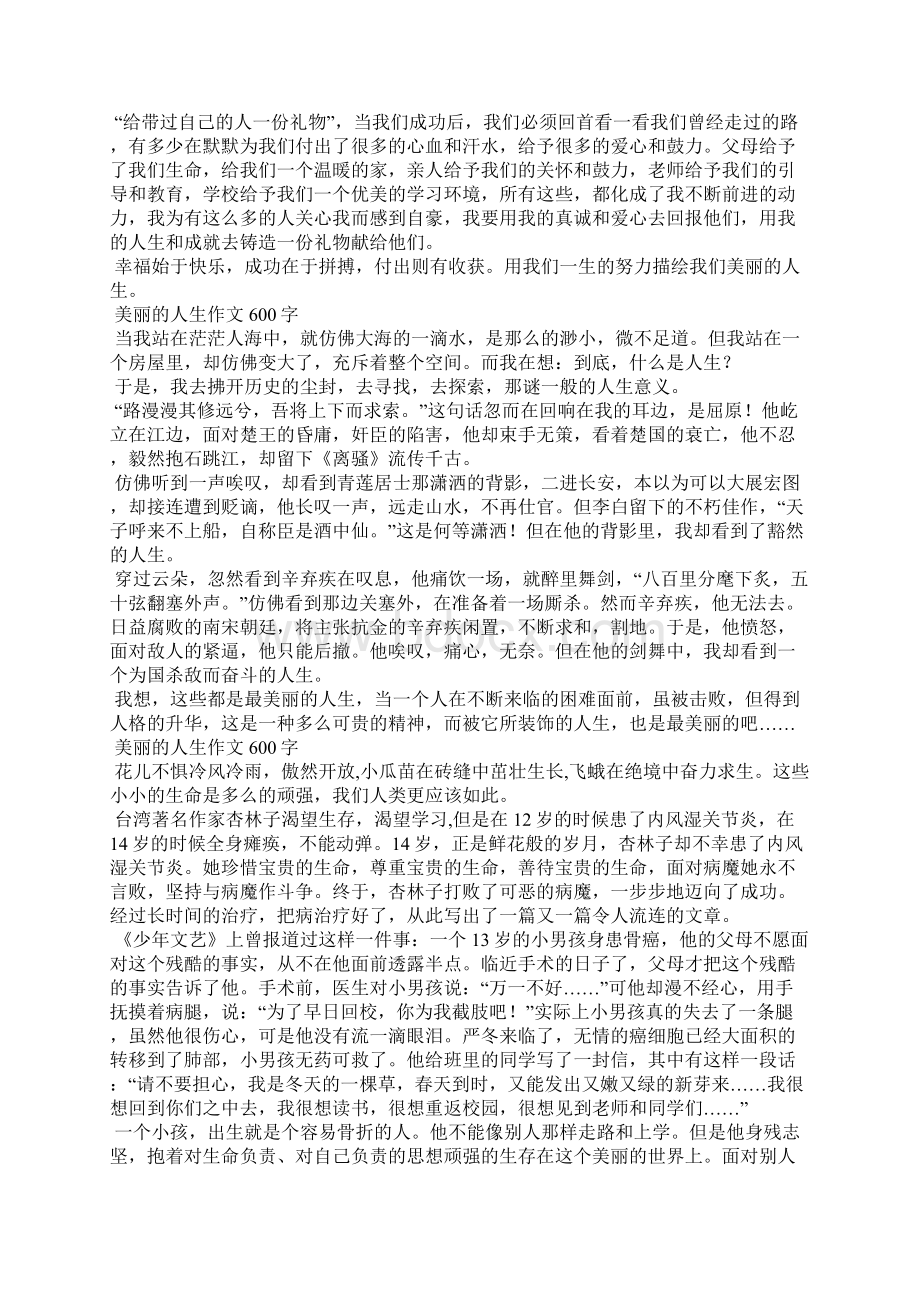 美丽的人生作文600字Word格式文档下载.docx_第2页