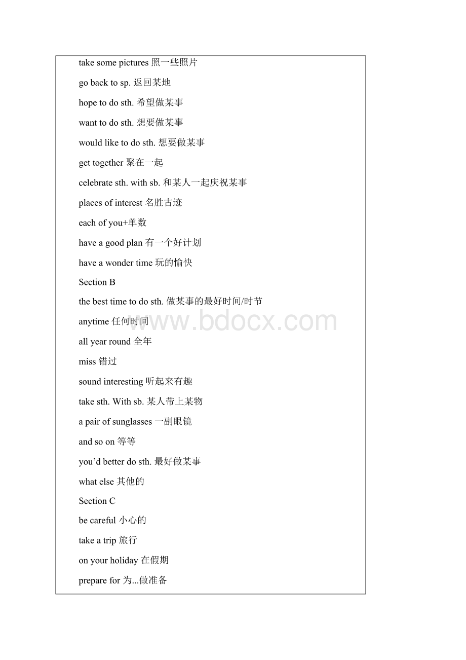 最新仁爱英语七年级下册第八单元unit8topic2知识点及典型例题Word文档下载推荐.docx_第3页