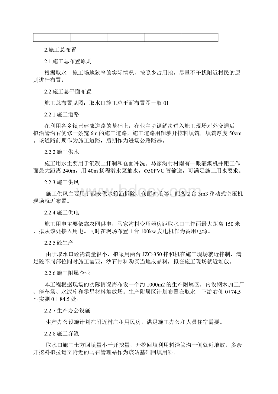 取水口工程施工组织设计方案.docx_第3页