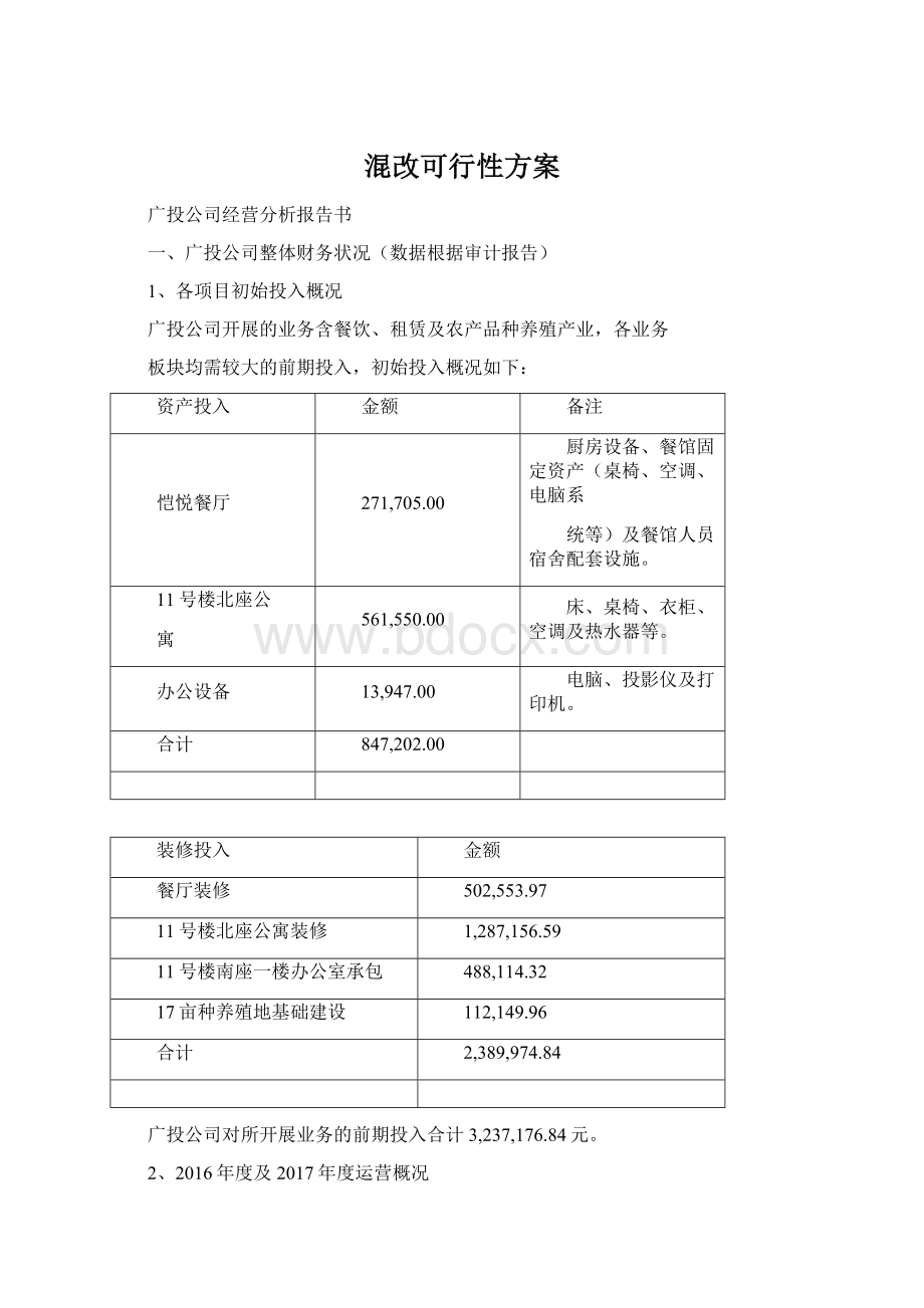 混改可行性方案.docx_第1页