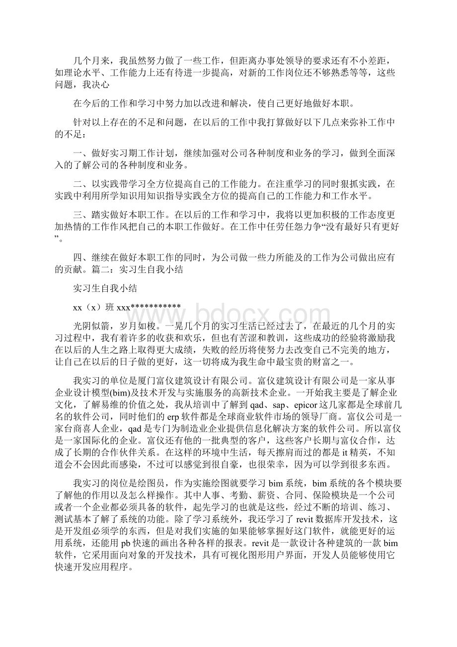 实习生的工作总结Word文档格式.docx_第2页