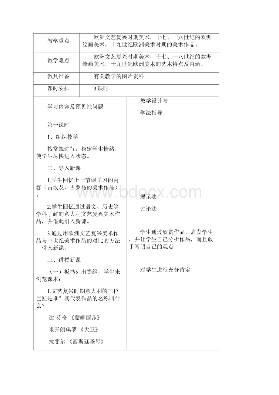 九年级下册人教版美术教案Word下载.docx_第3页