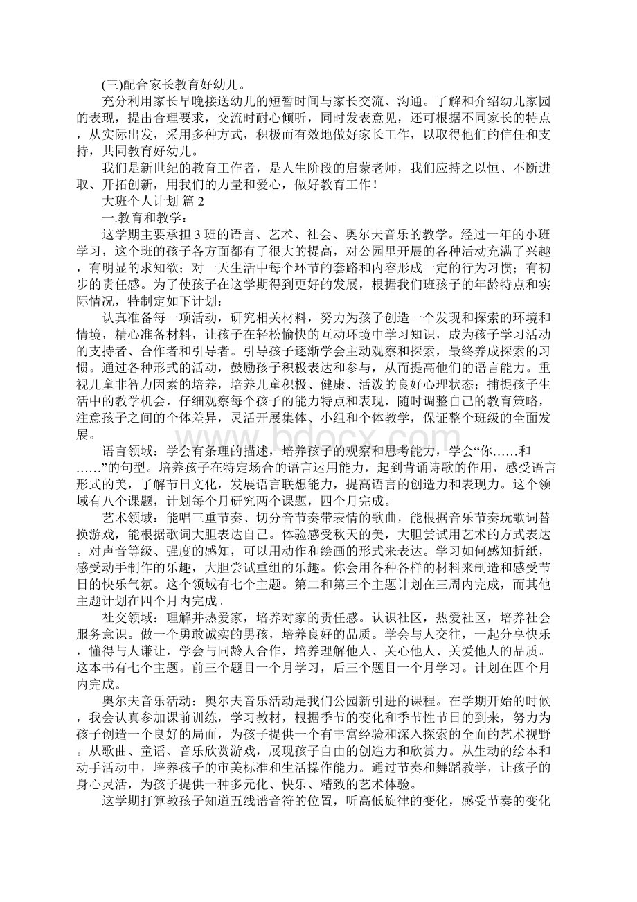 大班个人计划精选Word文档格式.docx_第3页