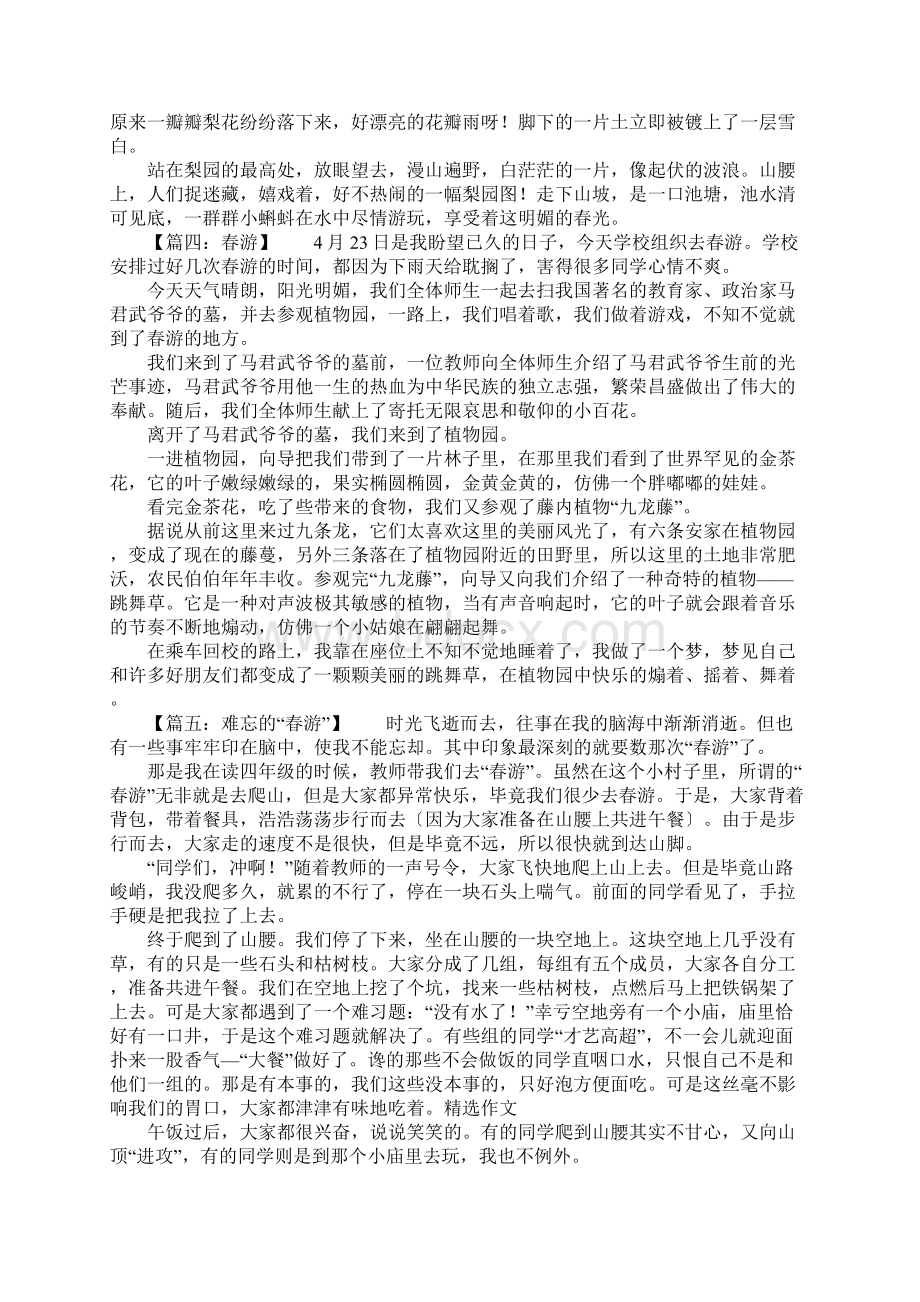 难忘的一次春游精选作文.docx_第2页