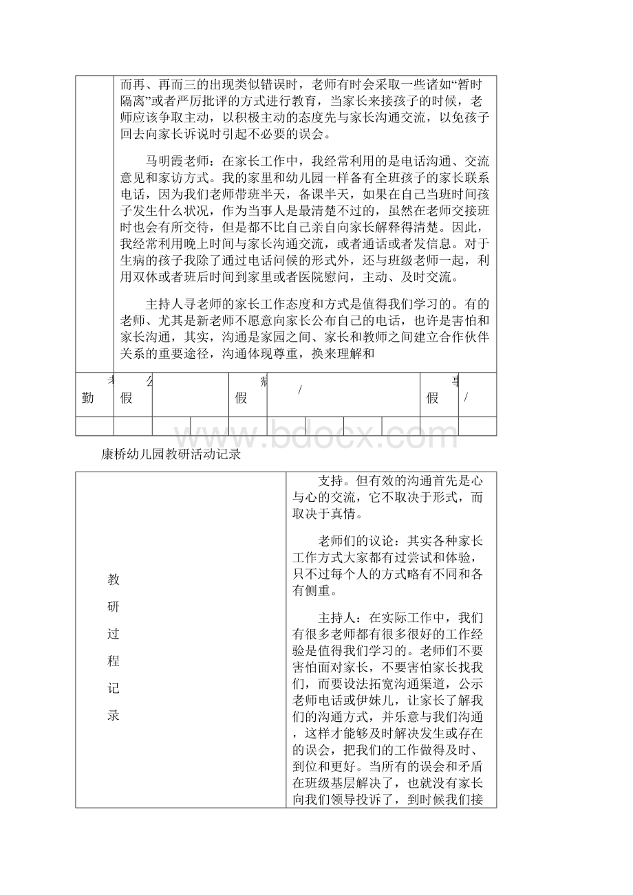 幼儿园教研活动记录表只是分享.docx_第2页