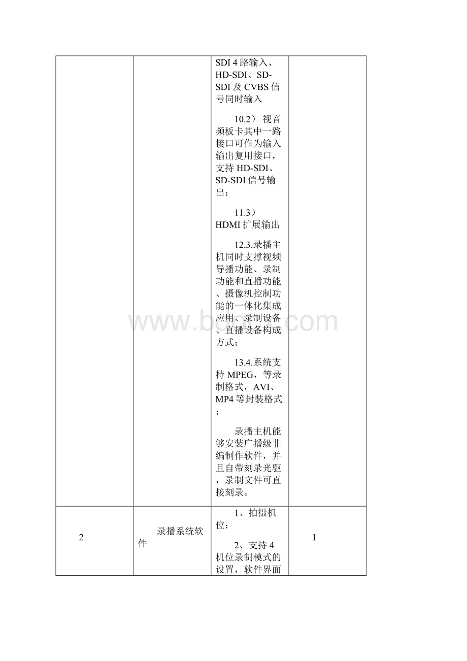 A1包录播教室及广电设备Word文件下载.docx_第2页