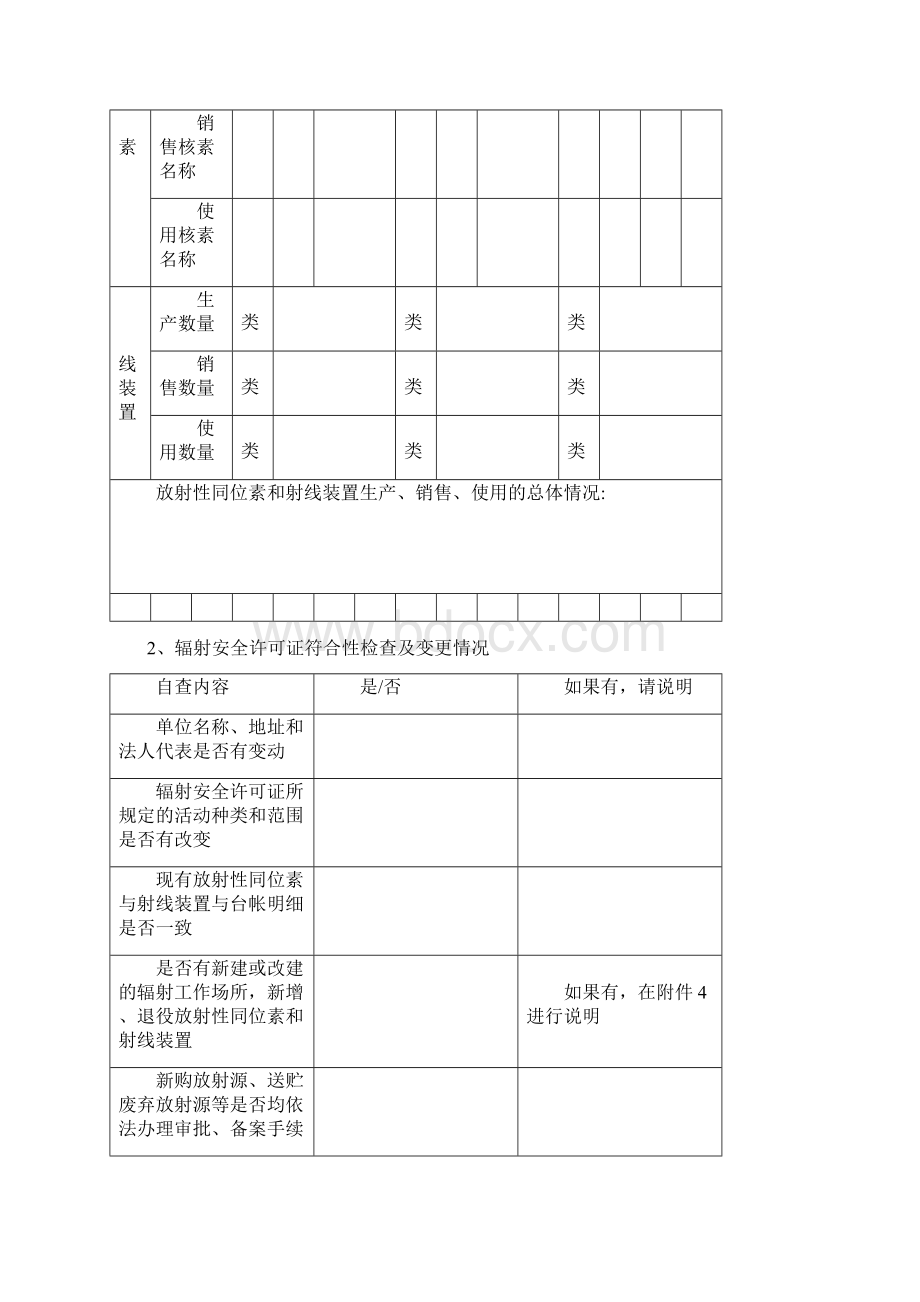 辐射安全年度评估报告最新模板.docx_第3页