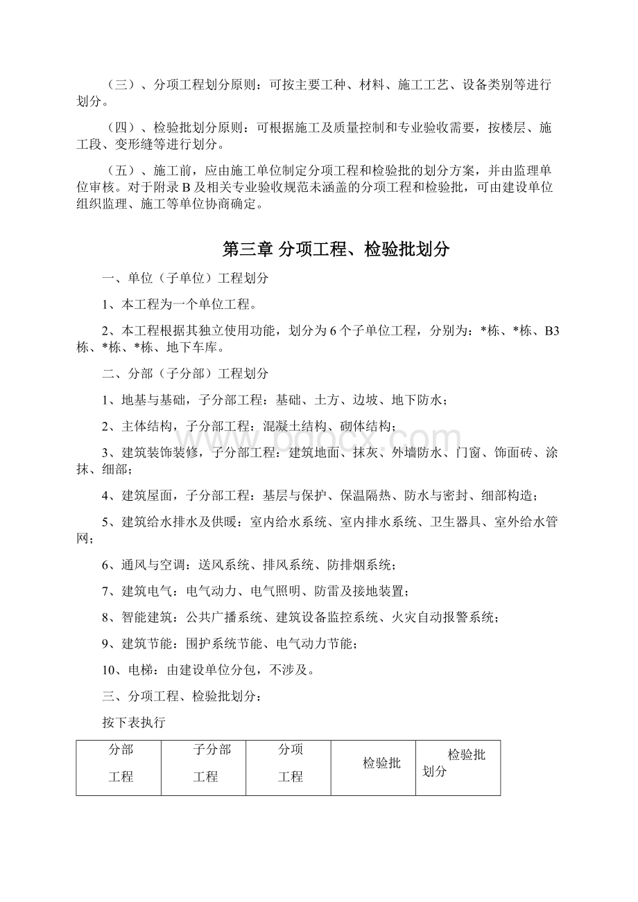 分项工程 检验批划分方案 最完整 没有之一.docx_第3页