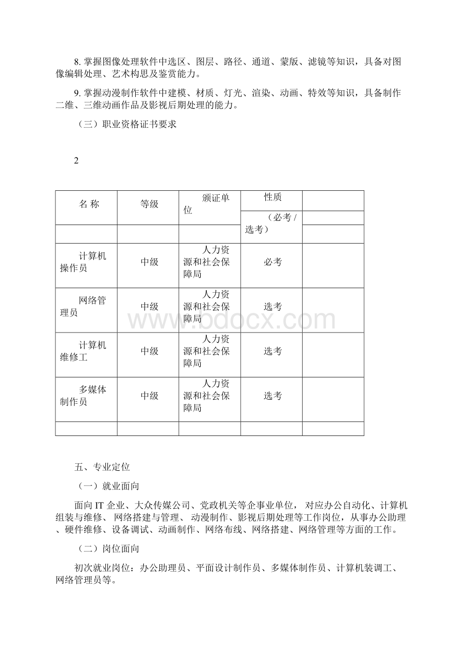 计算机应用专业人才培养方案.docx_第3页