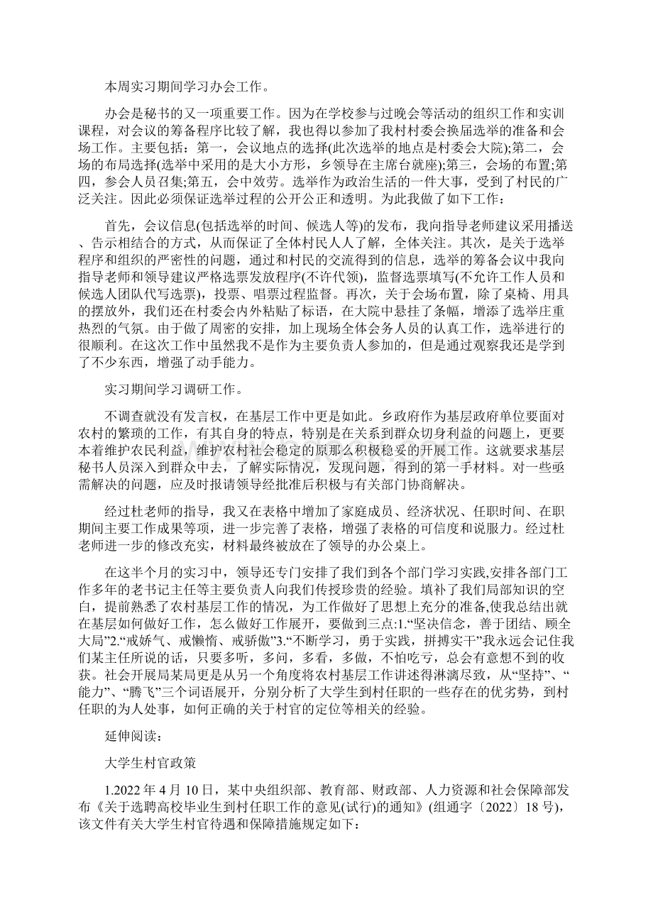 大学生驻村实习周记4篇.docx_第2页