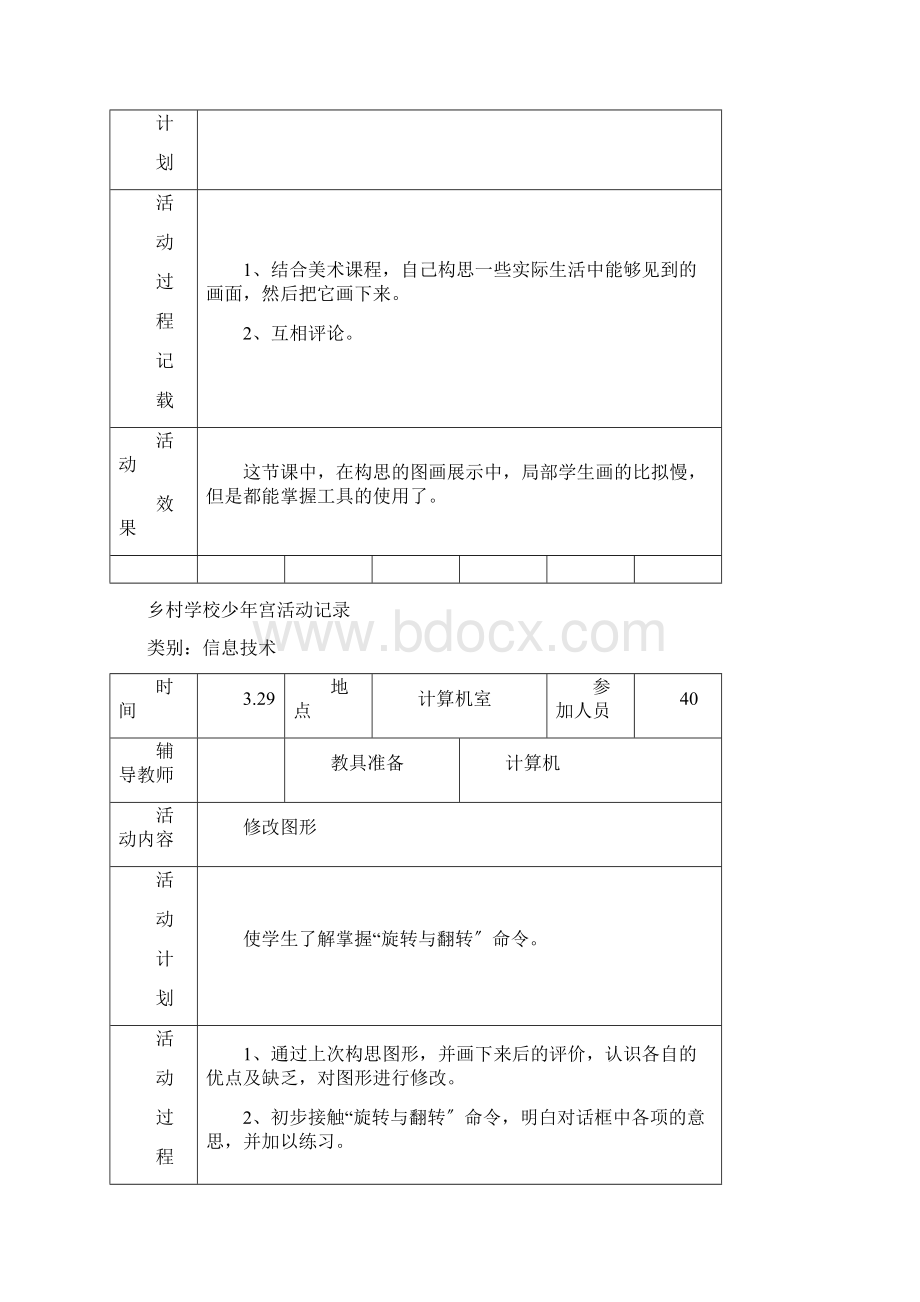 乡村学校少年宫活动记录.docx_第3页