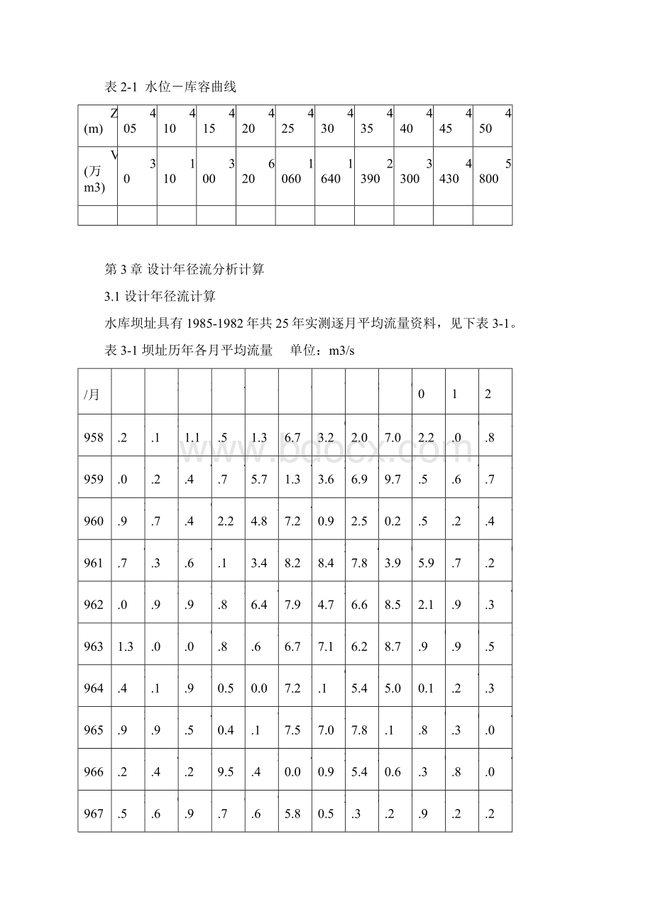 三峡大学水文水利计算课程设计.docx_第3页