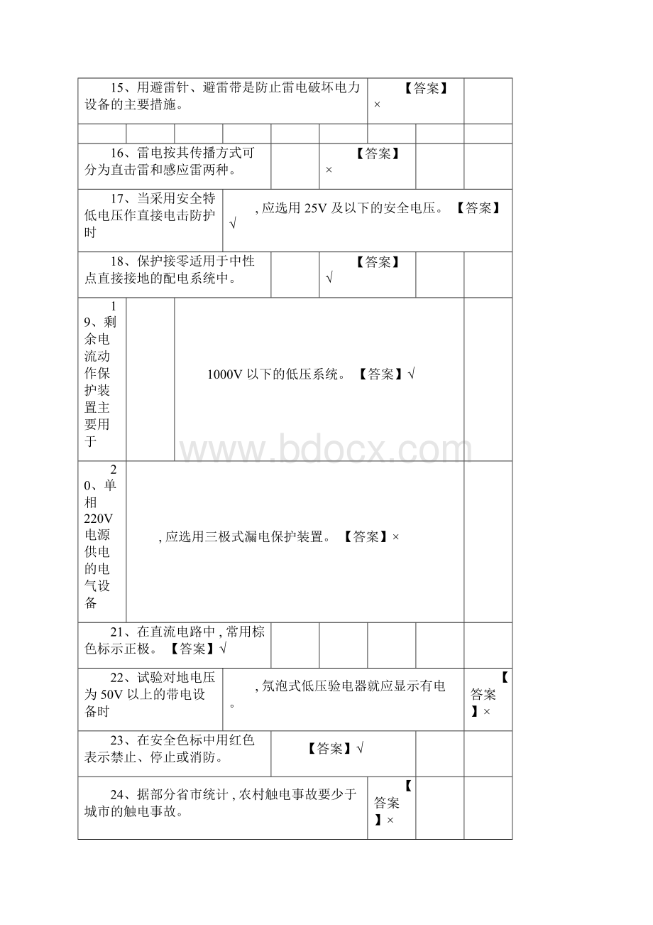 低压电工国家全套题库完整版及答案docxWord下载.docx_第3页