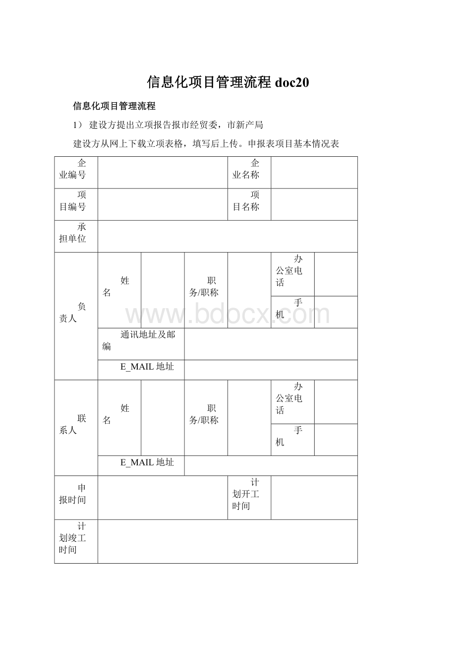 信息化项目管理流程doc20.docx