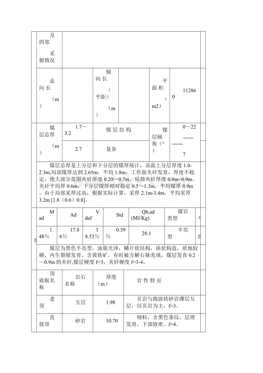 综采工作面矿压观测报告模板Word文档格式.docx_第3页