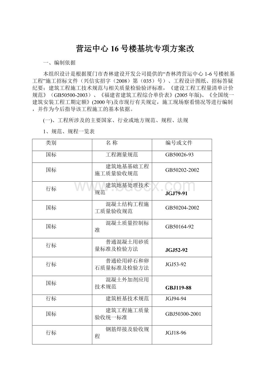 营运中心16号楼基坑专项方案改Word格式文档下载.docx