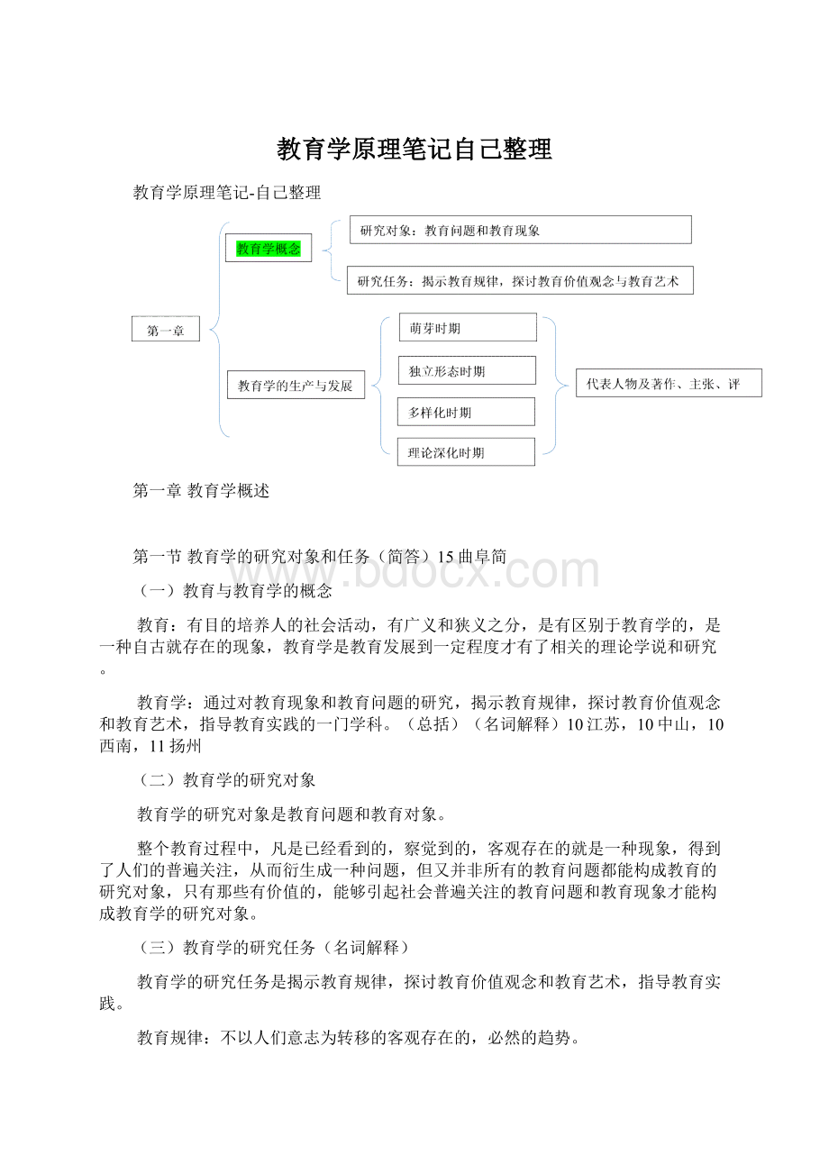 教育学原理笔记自己整理.docx_第1页