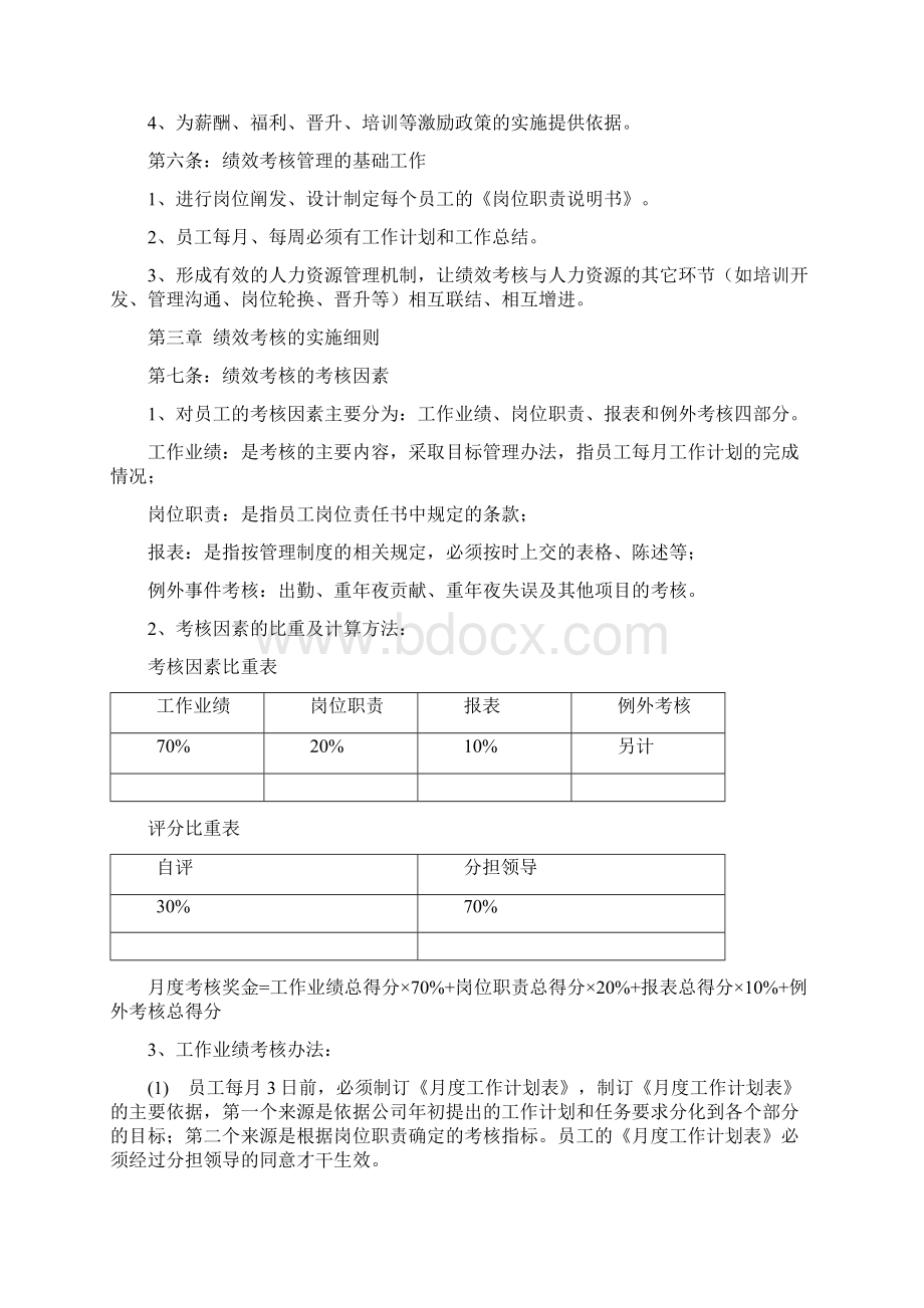 绩效考核范本及考核表格Word文档下载推荐.docx_第2页