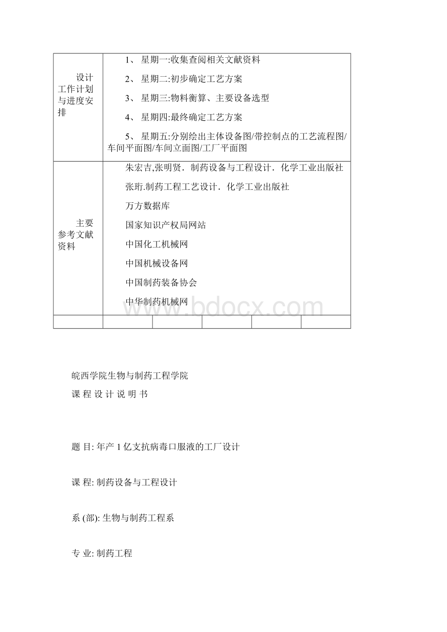 抗病毒口服液的工厂设计.docx_第2页