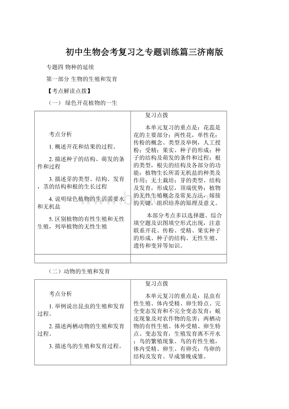 初中生物会考复习之专题训练篇三济南版Word文件下载.docx_第1页