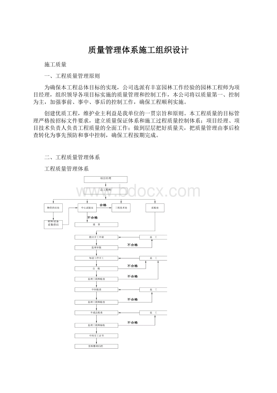 质量管理体系施工组织设计.docx