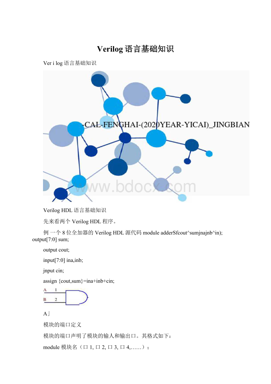 Verilog语言基础知识Word格式文档下载.docx