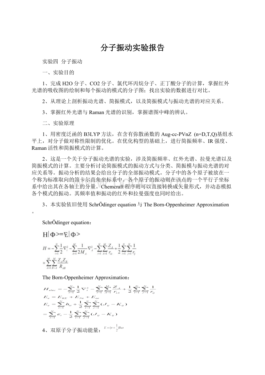 分子振动实验报告Word文件下载.docx_第1页