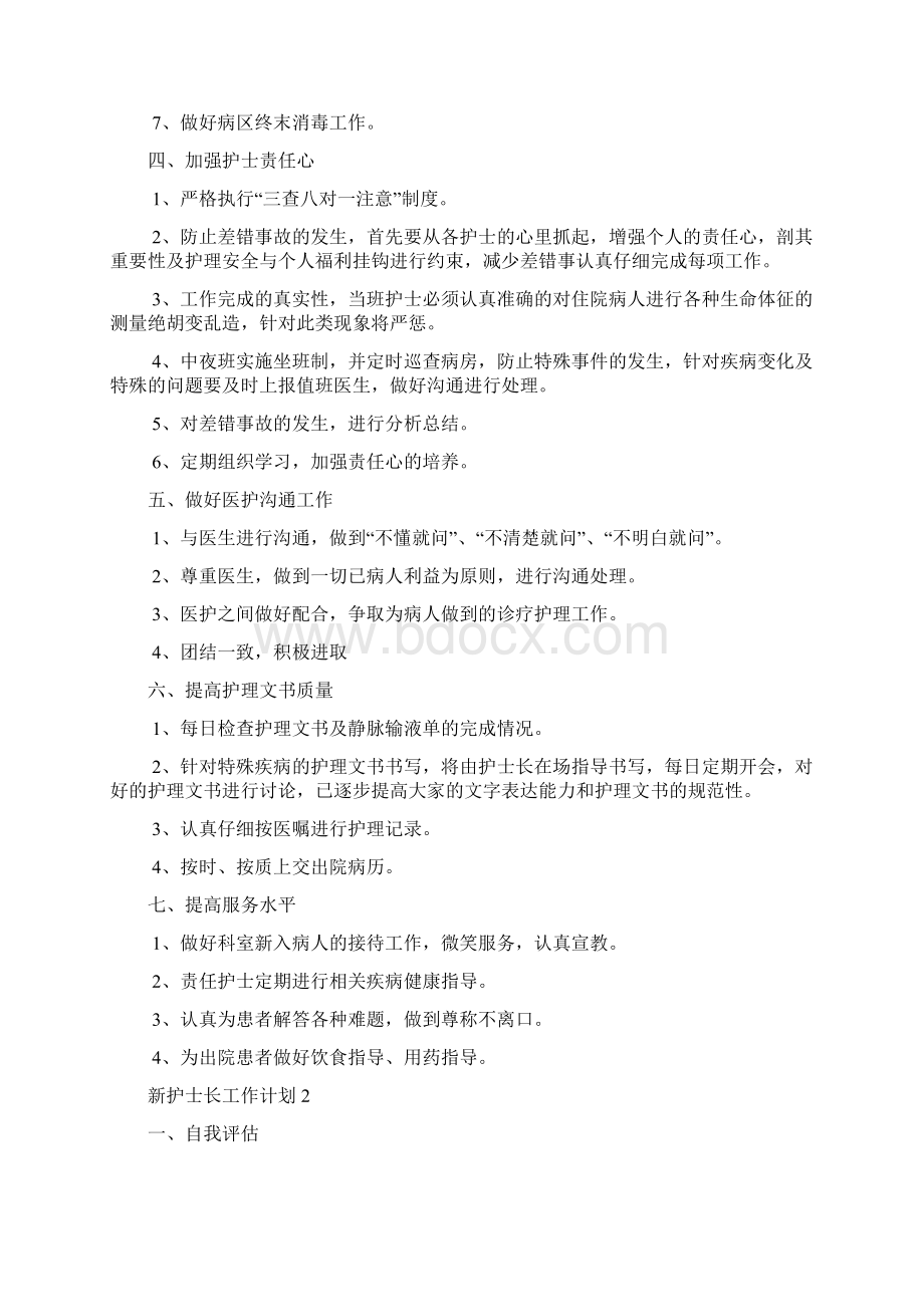 新护士长工作计划Word下载.docx_第2页