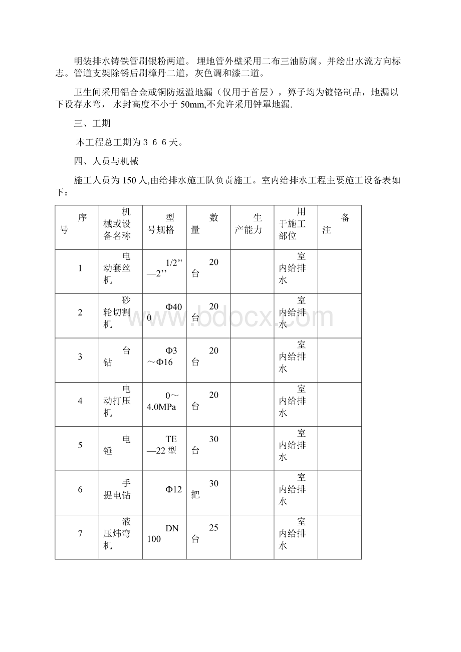 室内给排水安装施工方案Word格式文档下载.docx_第2页