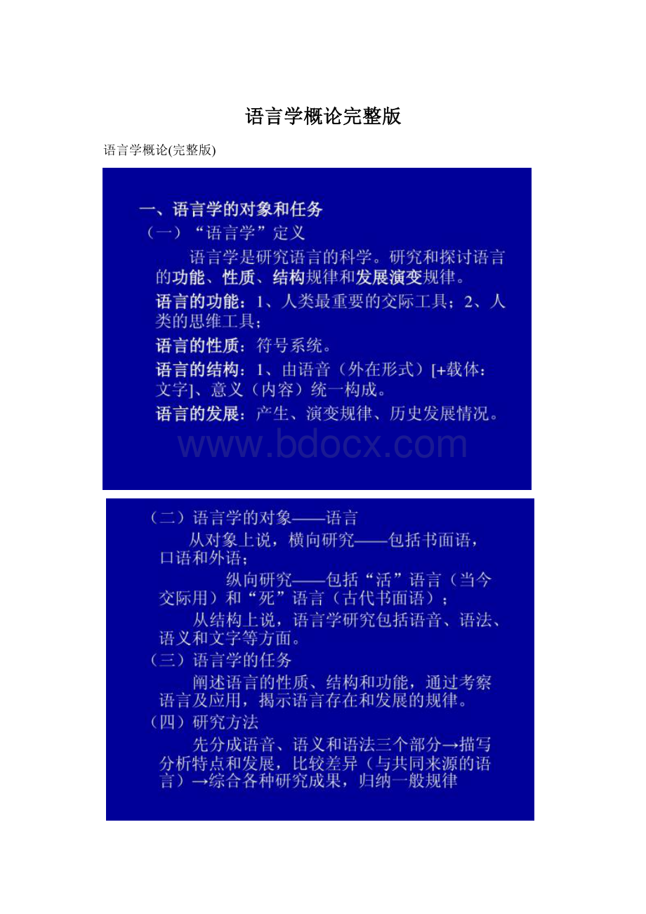 语言学概论完整版Word格式文档下载.docx