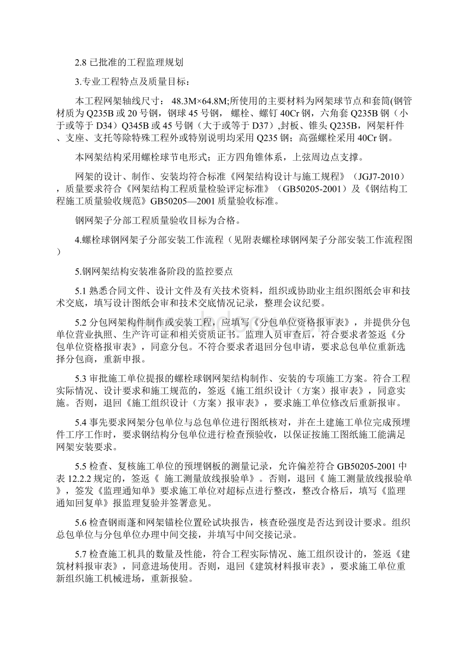 体育馆网架结构工程监理细则安全监理细则范本模板.docx_第2页