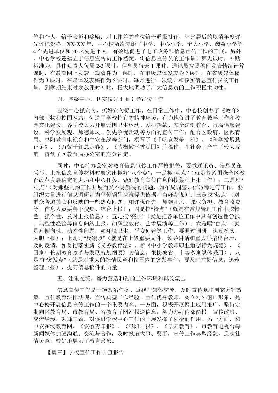 报告学校宣传工作自查报告.docx_第3页