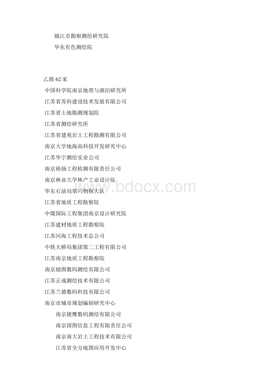 江苏省测绘资质单位Word下载.docx_第2页