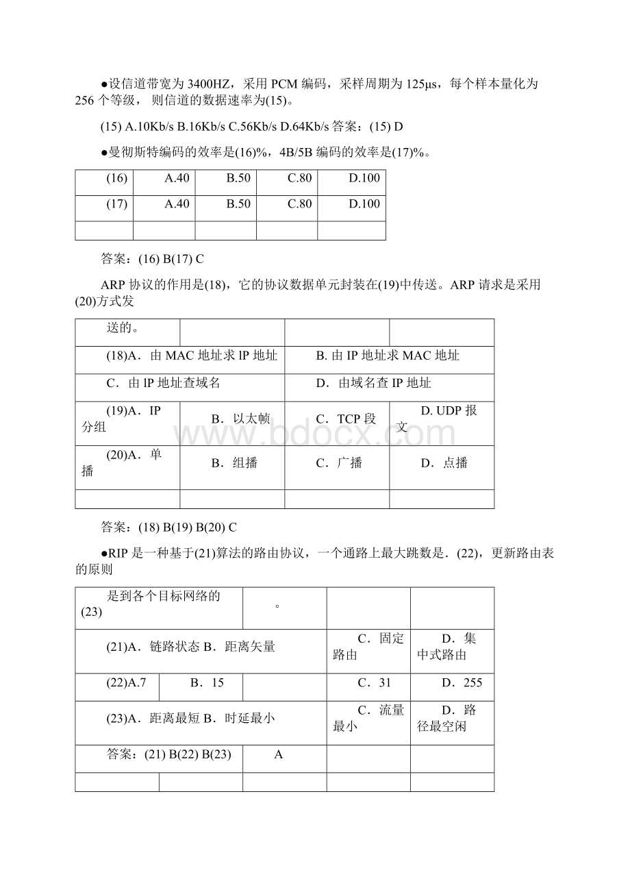 网络工程师真题及解答过程.docx_第3页