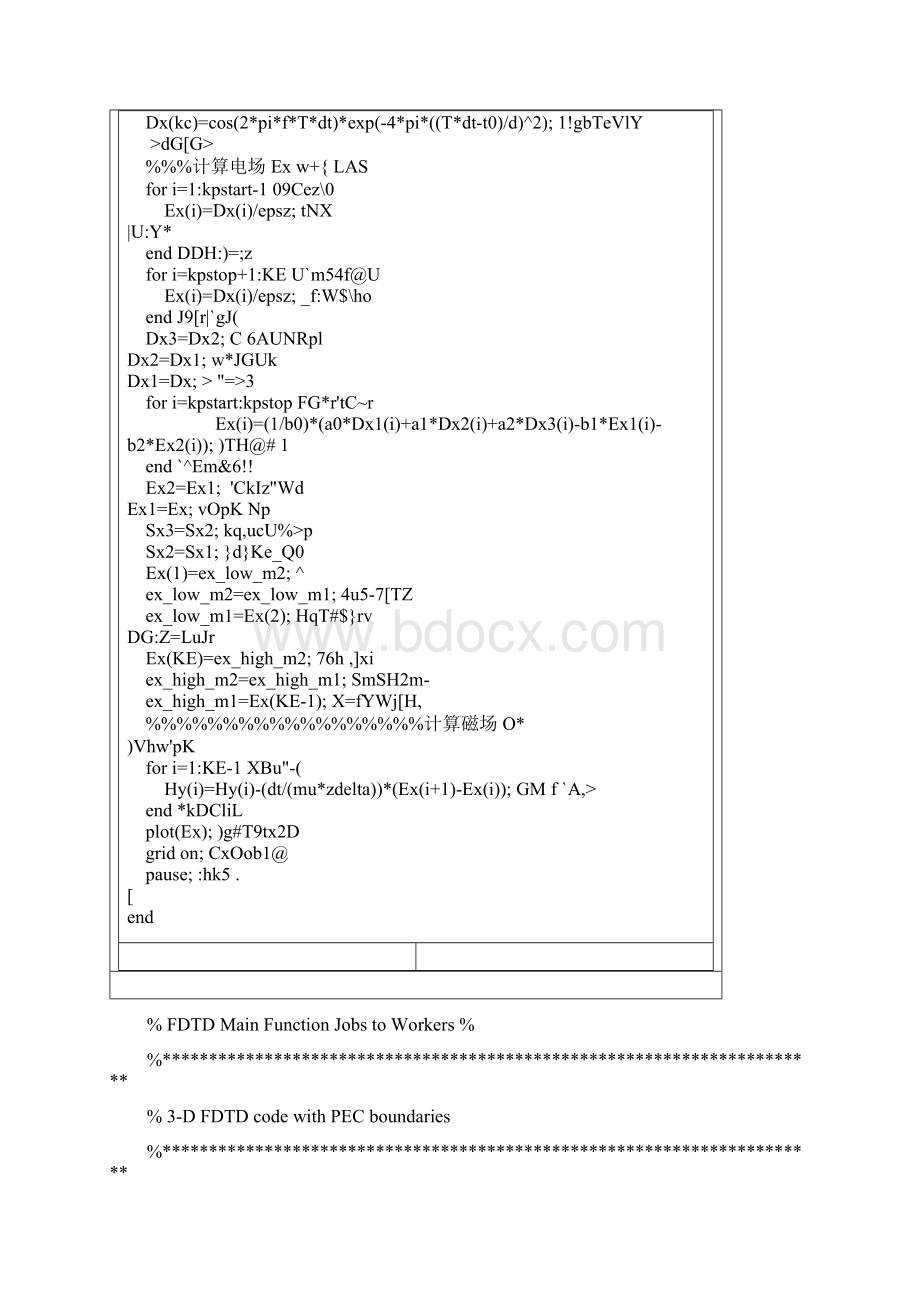 一维等离子体FDTD的Matlab源代码.docx_第3页