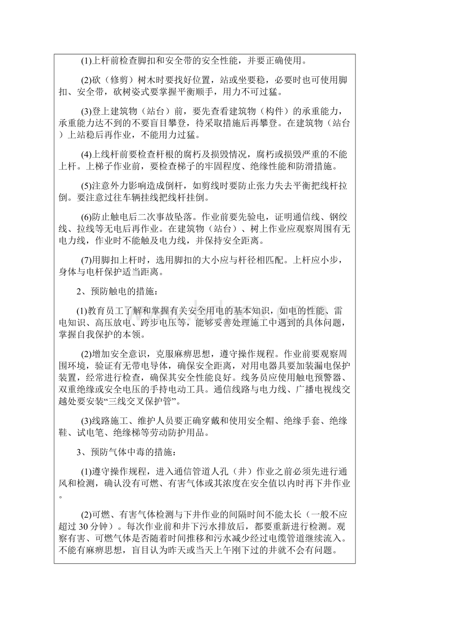 通信光缆线路工程安全技术交底.docx_第2页