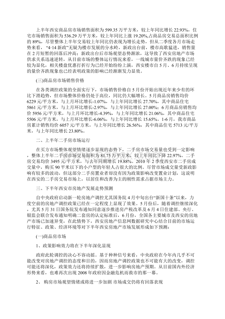 西安市房地产市场分析报告Word文档下载推荐.docx_第3页