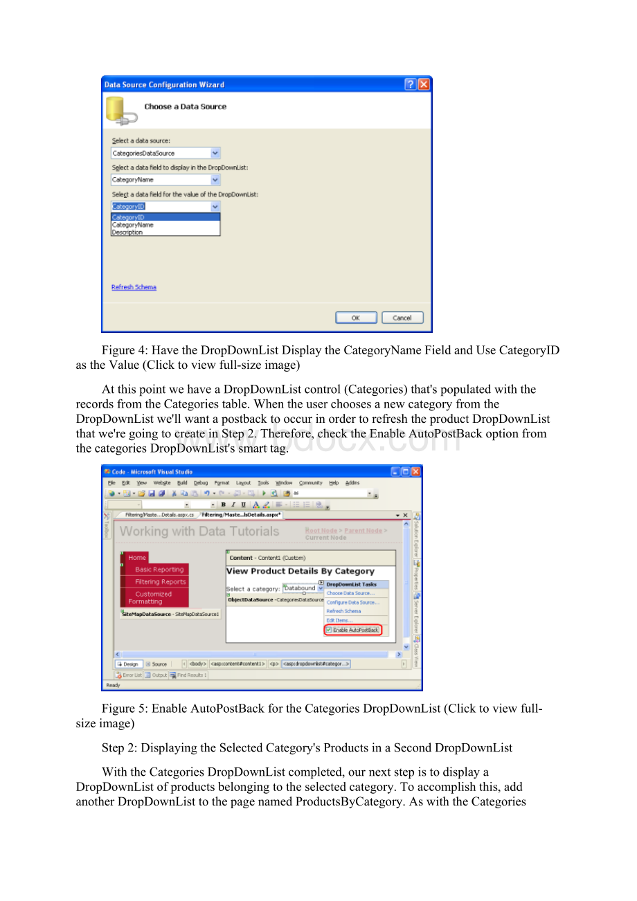 外文翻译 英文文献 使用两个dropdownlist过滤的主从报表大学毕设论文.docx_第3页