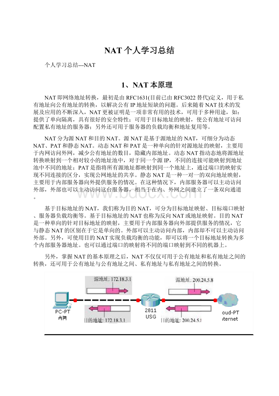 NAT个人学习总结.docx