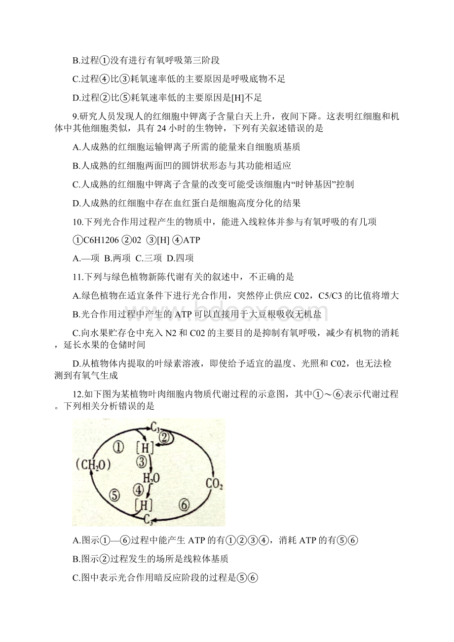 江西省吉安市高一生物下学期期末考试试题.docx_第3页