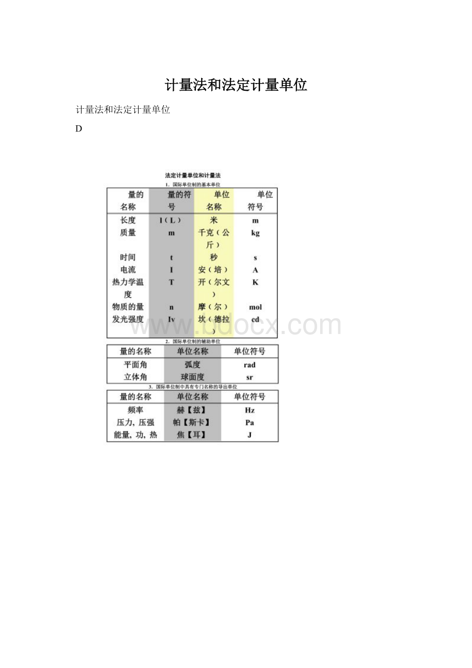 计量法和法定计量单位.docx_第1页