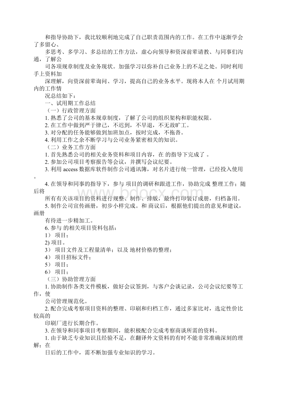 副处长试用期转正工作总结Word格式.docx_第2页