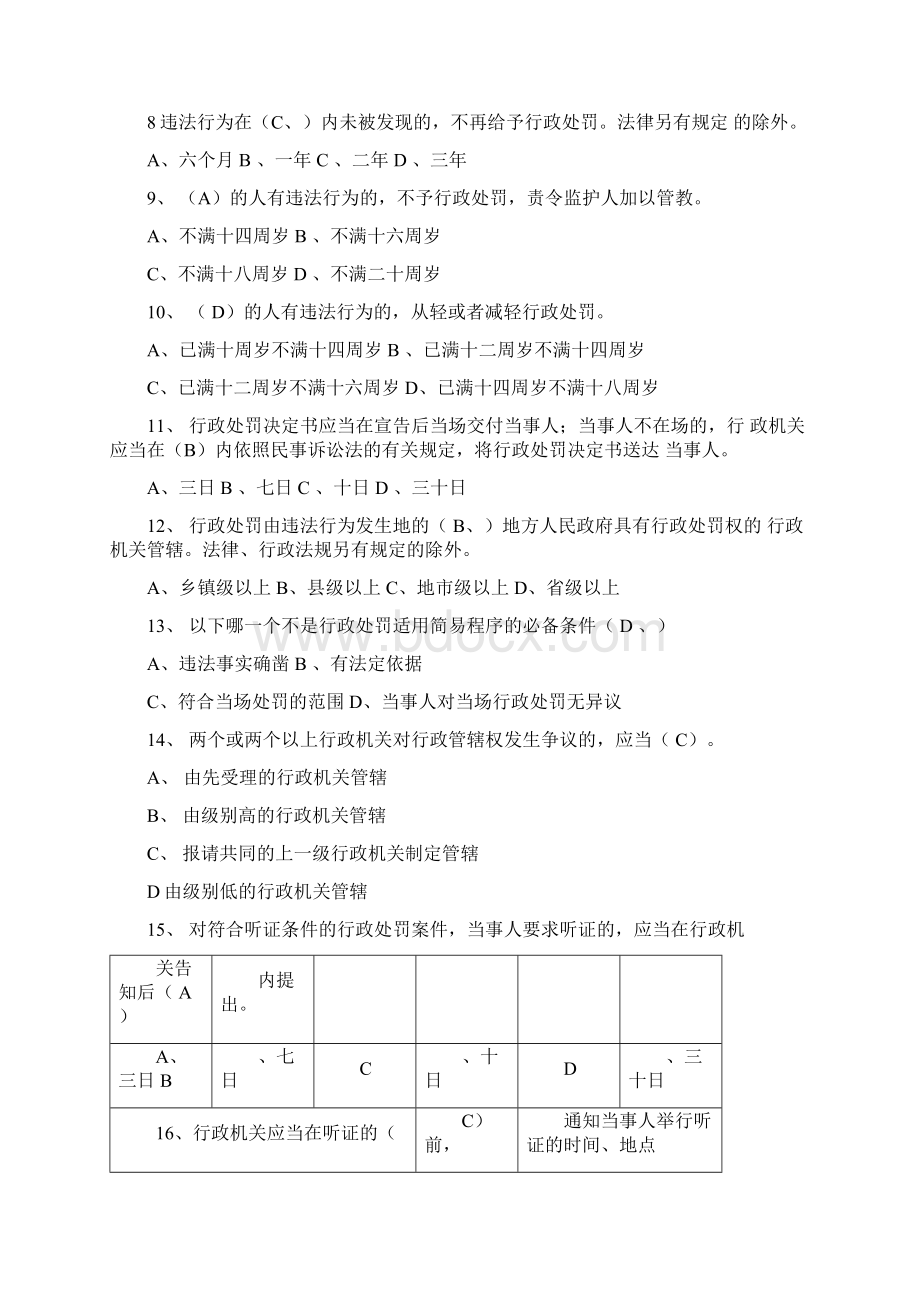 事业单位考试城市管理法律法规知识单选题.docx_第2页